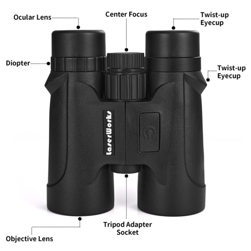 LaserWorks Rangefinder Binoculars 